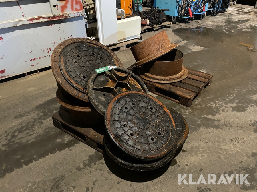 Brønddæksler 4 styk