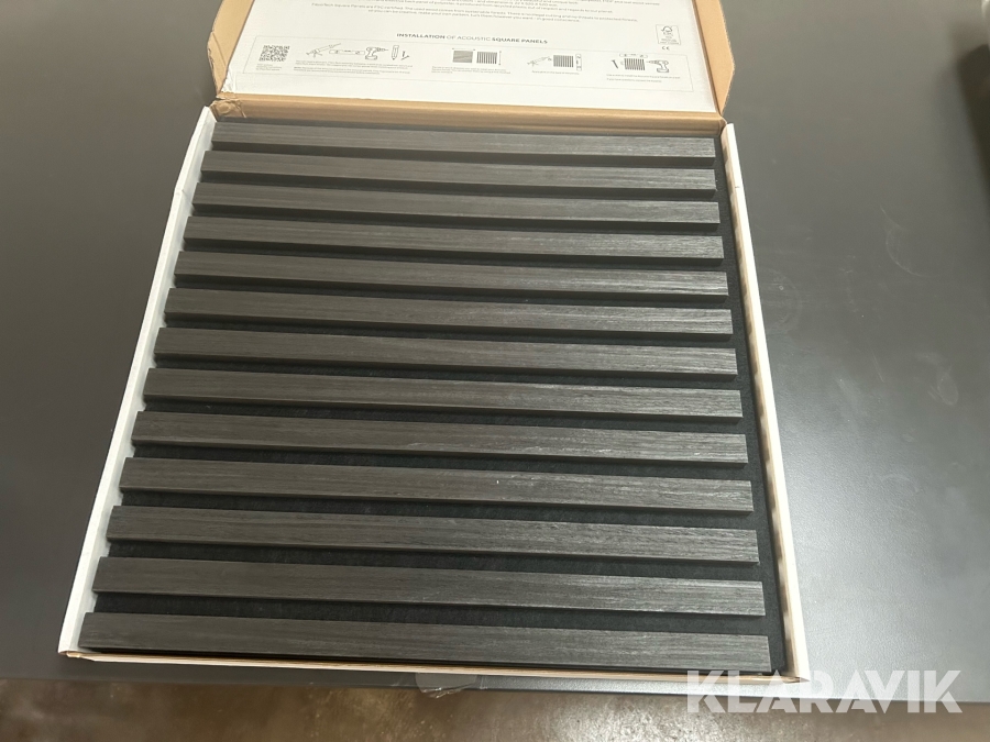 Akustik paneler Fibrotech Black Oak 80 styk