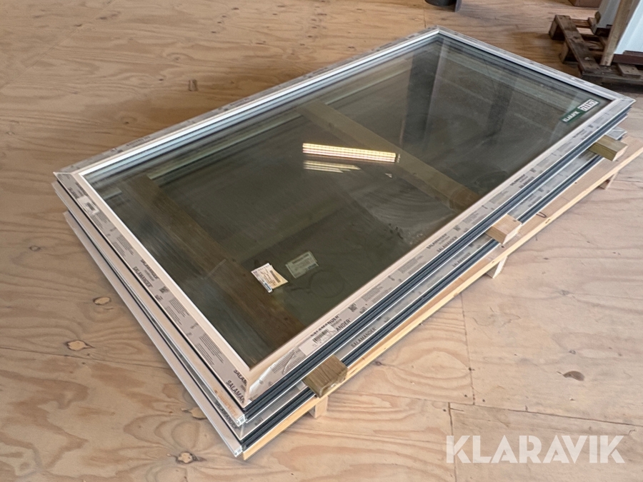 Vinduer 3 lags 974x1964mm- 2 styk