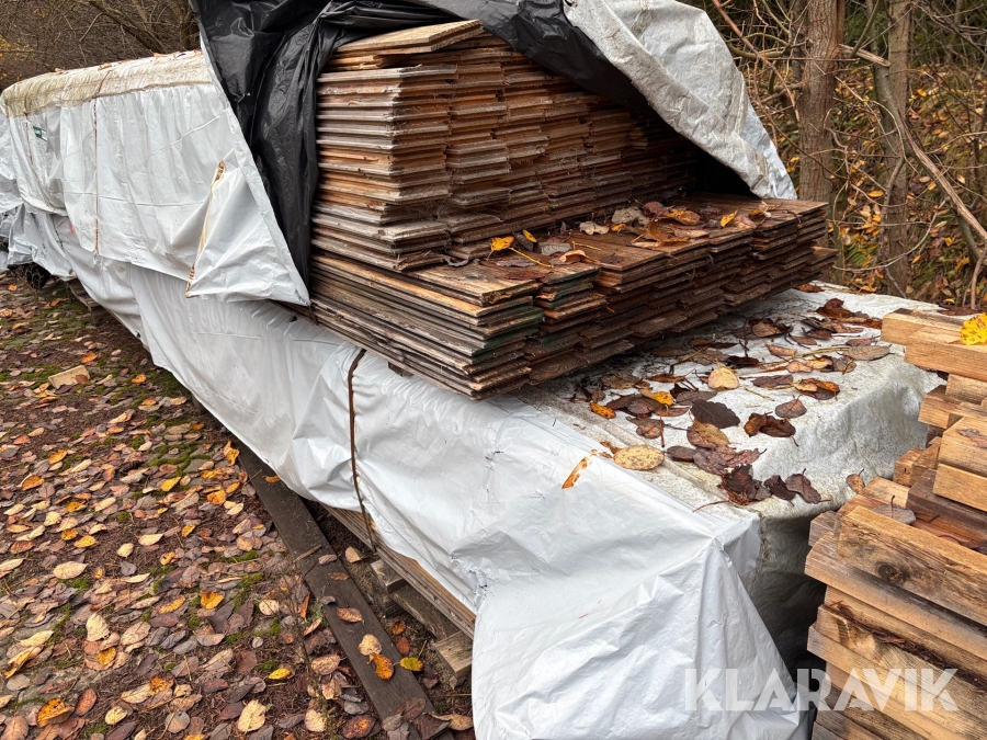 Tagbrædder med fer og not 3 paller
