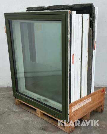 Termovinduer med 3-lags glas og forskellige mål 4 styk.