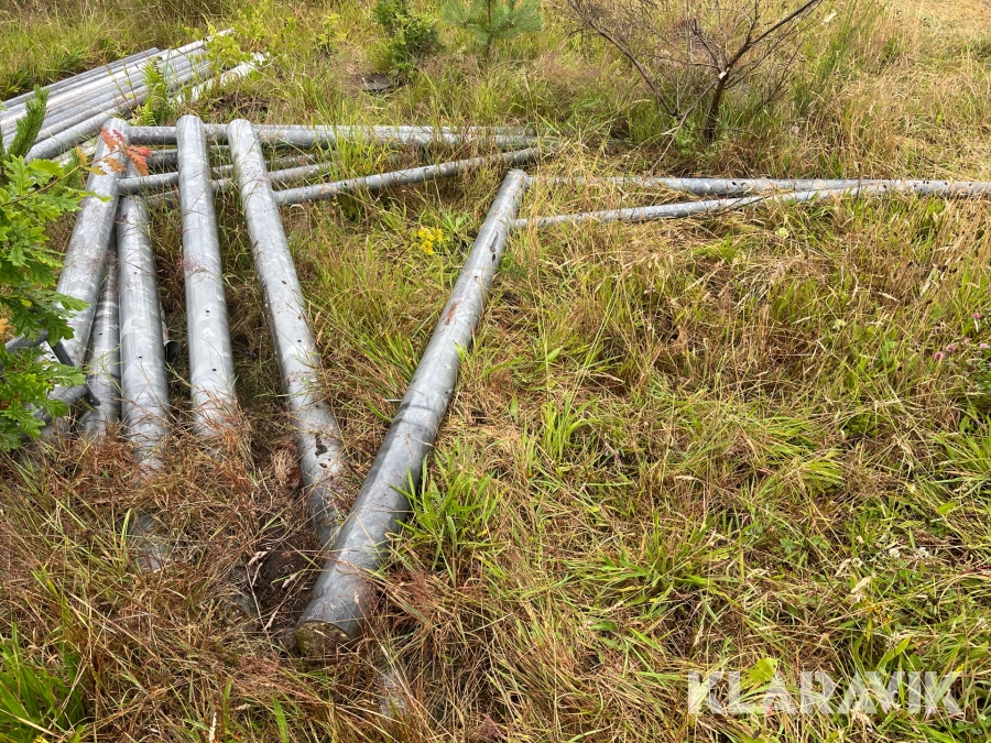 Galvaniseret cykelskur/brændeskur 