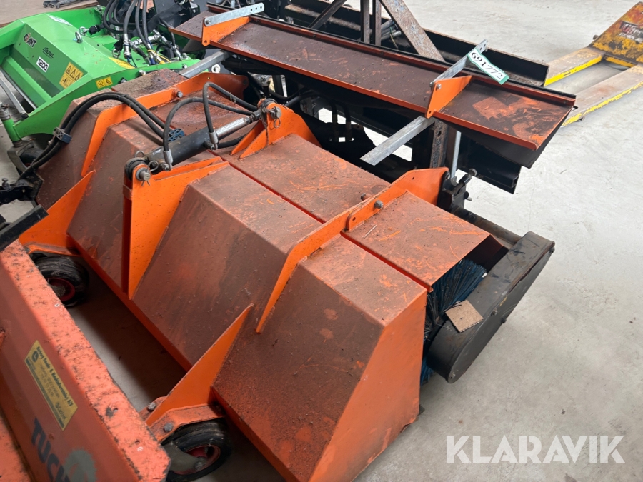 Kost med opsamler Hydromann 1,5 m hydraulisk med redskabsadapter