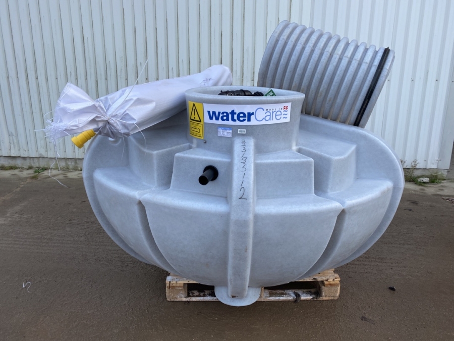 Siveanlæg med pumpe.