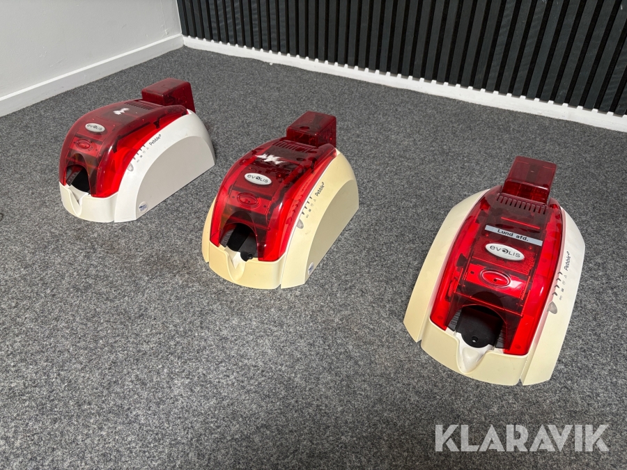 Plastkortprinter Evolis Pebble 4 3 styk