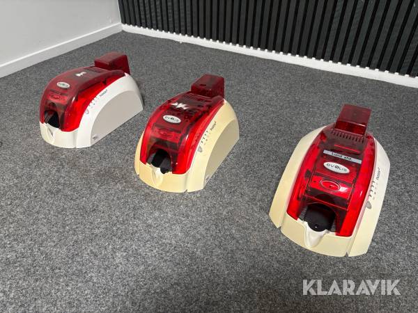 Plastkortprinter Evolis Pebble 4 3 styk