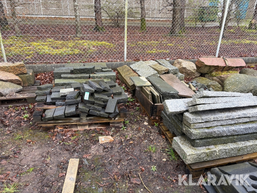 Granitsten - blandet lot
