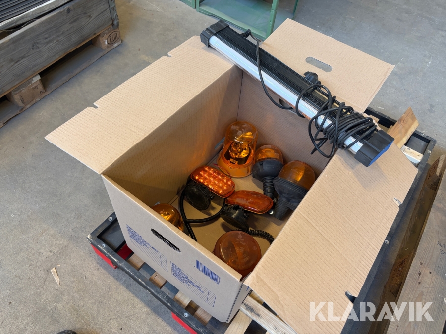 Advarselsblink og arbejdslampe