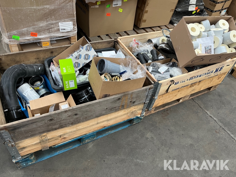 Lot - fittings, rør, slanger og øvrigt