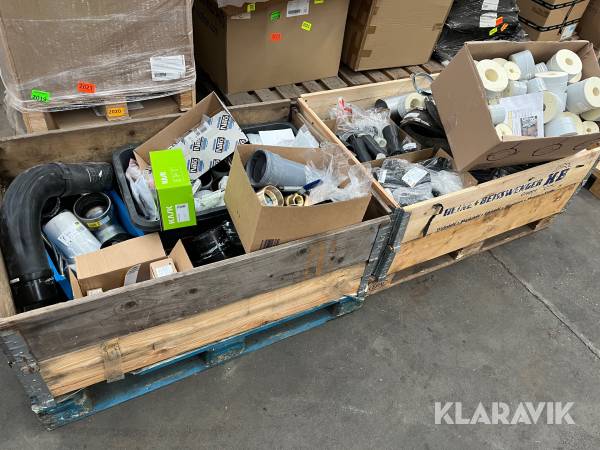 Lot - fittings, rør, slanger og øvrigt