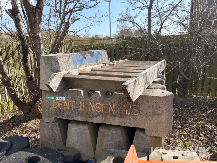Betonklodser / støtteklodser 13 styk
