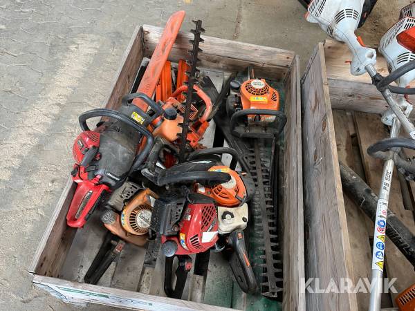 Blandet hækklippere Stihl, tanaka, jonsered