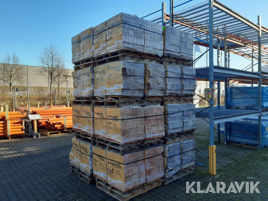 Mursten 5100 styk Mursten BS massiv bagmur til fils/puds
