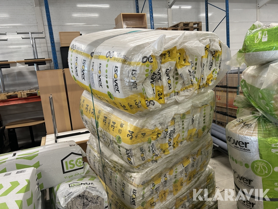 Isolering Isover 34 formstykkee 30m2