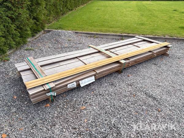 Trykimprægnerede facadebrædder/profilbrædder Frøslev - 42 styk
