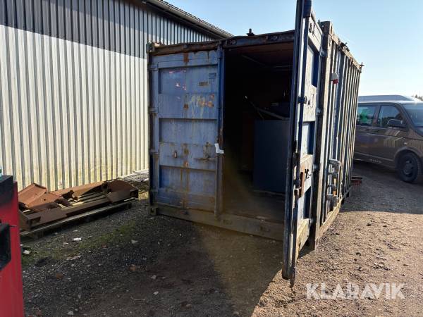 Container med pillefyr Vøllund Pellux 200E