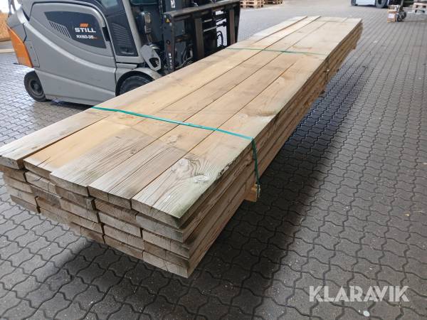 Trykimprægnerede reglar 47 x 195 mm 25 Styk á 480 cm