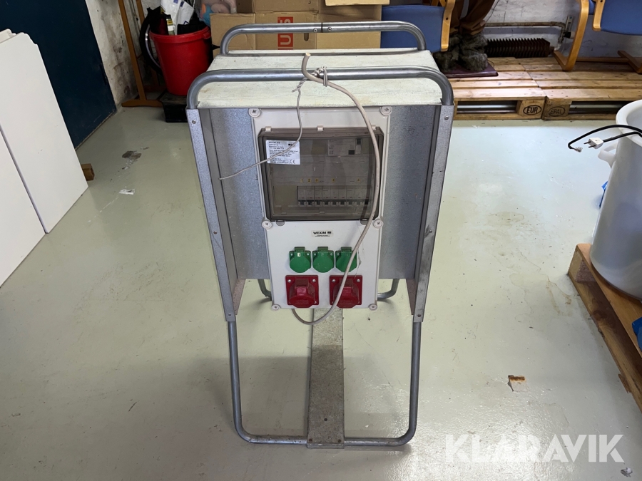 Byggestrømstavle med måler Wexim A/S WT 40