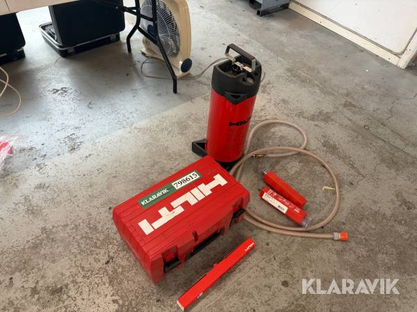 Diamantboremaskine Hilti DD EC-1 med vandforsyningsenhed og diamantbor