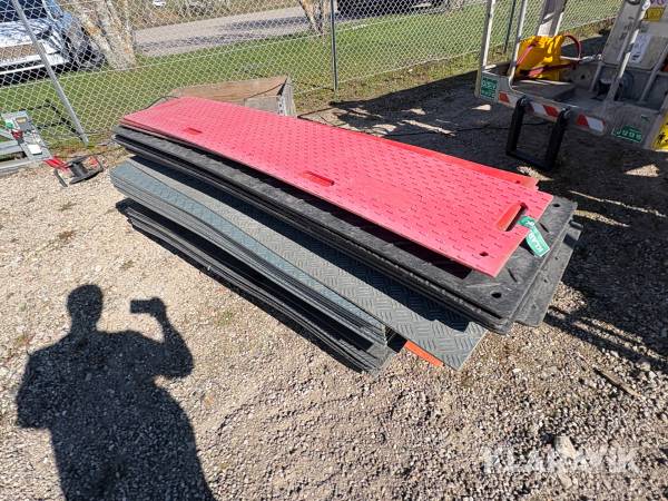 Køreplader plast 40 styk - assorteret størrelser