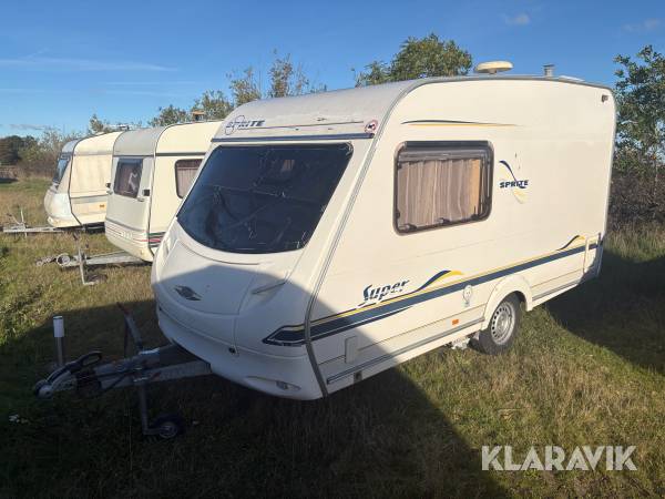 Campingvogn Sprite Super 390 med mover