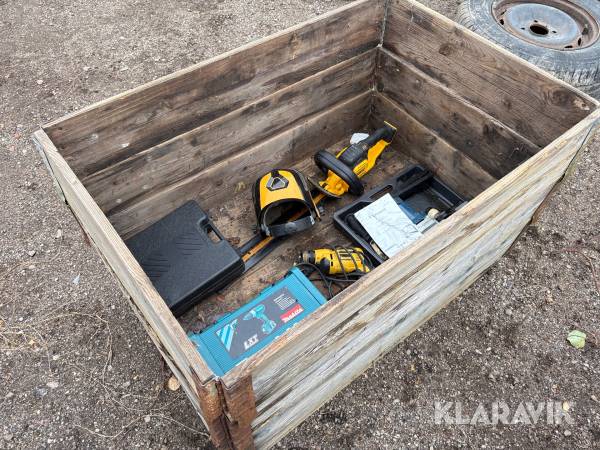 Blandet parti elværktøj DeWalt, Makita, Toolmate - 6 styk 