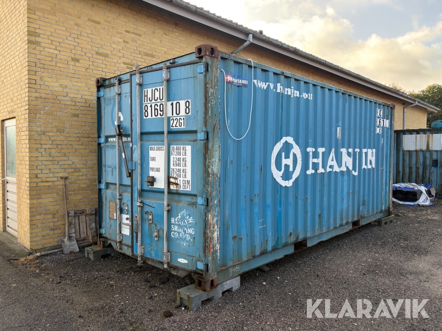 Container isoleret Hanjin shipping KB20-DC-02 R1