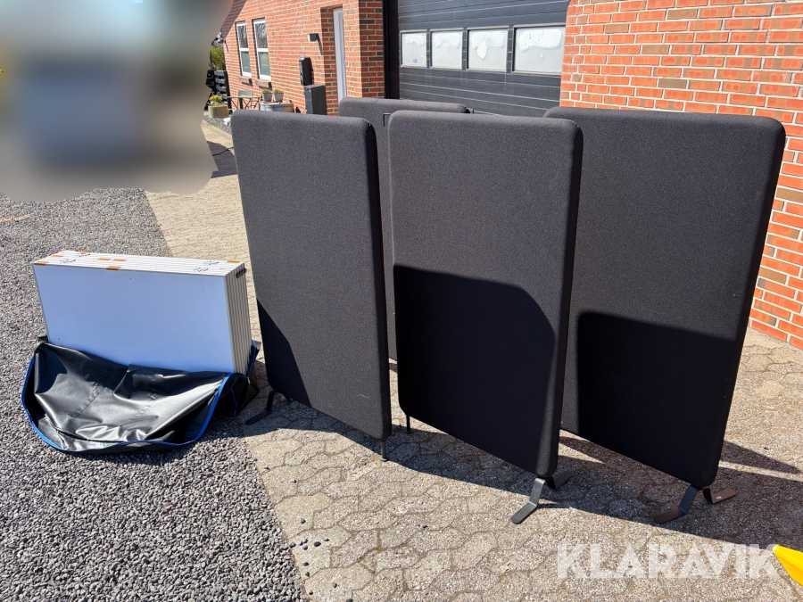 Støjafskærmninger og skillevæg