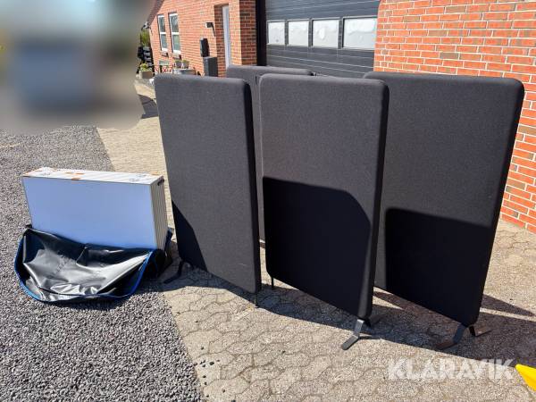 Støjafskærmninger og skillevæg