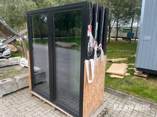 Dobbelt Terrassedøre Krone 4 styk