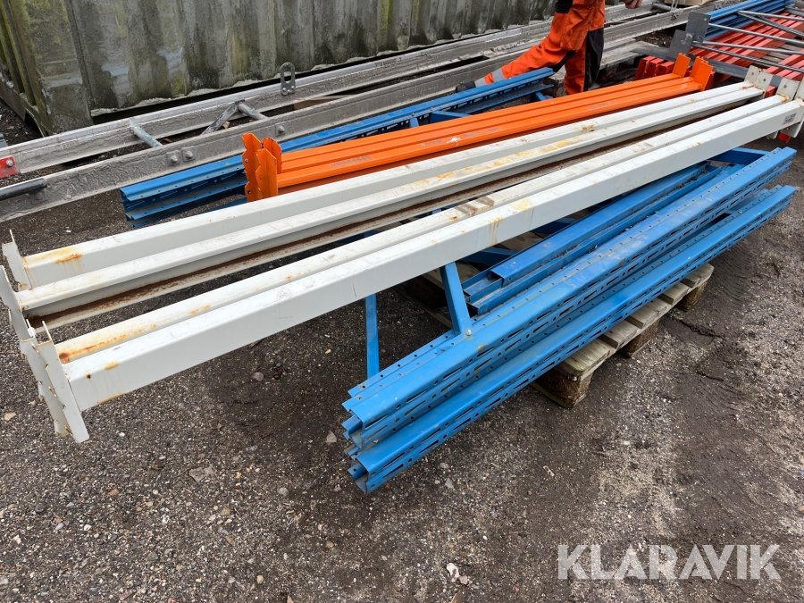 Pallereol med 4 hylder