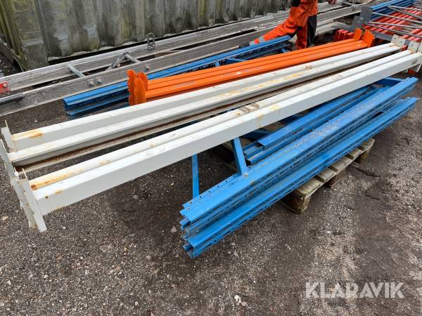 Pallereol med 4 hylder