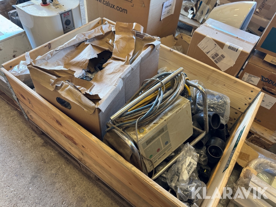 Svejsemaskine og svejsemuffer LOT