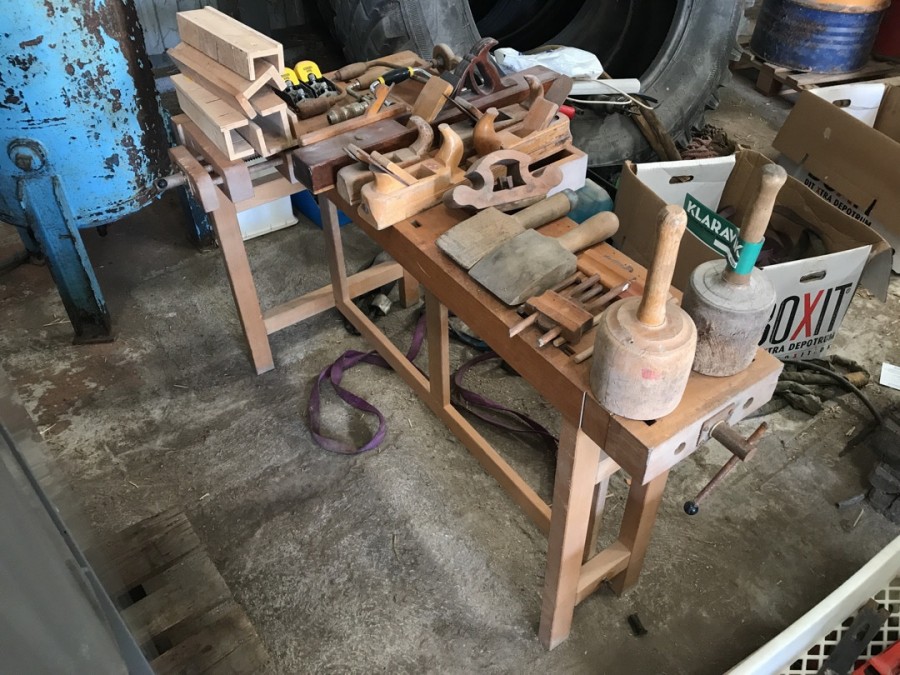 Parti med snedker værktøj