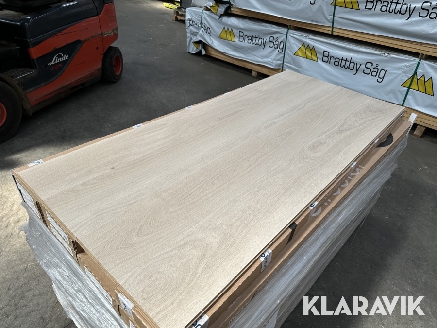 Gulv Moland Oak Cork Plank Northern White - 122,08m2