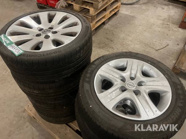 Alufælge Opel 2 sæt 8styk