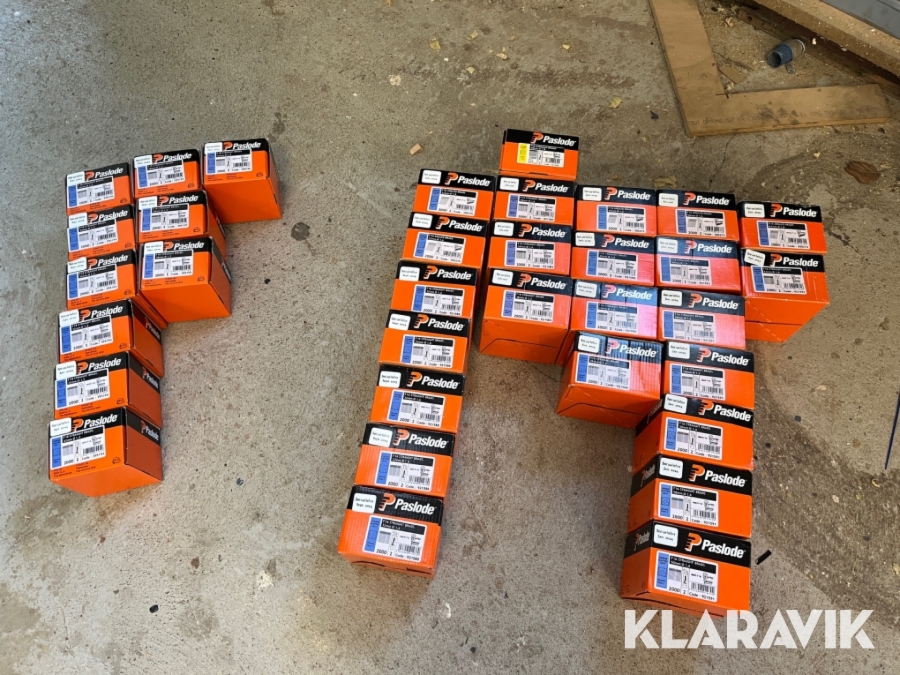 Dykkersøm Paslode F16-F18 32-63mm 34 kasser med gas