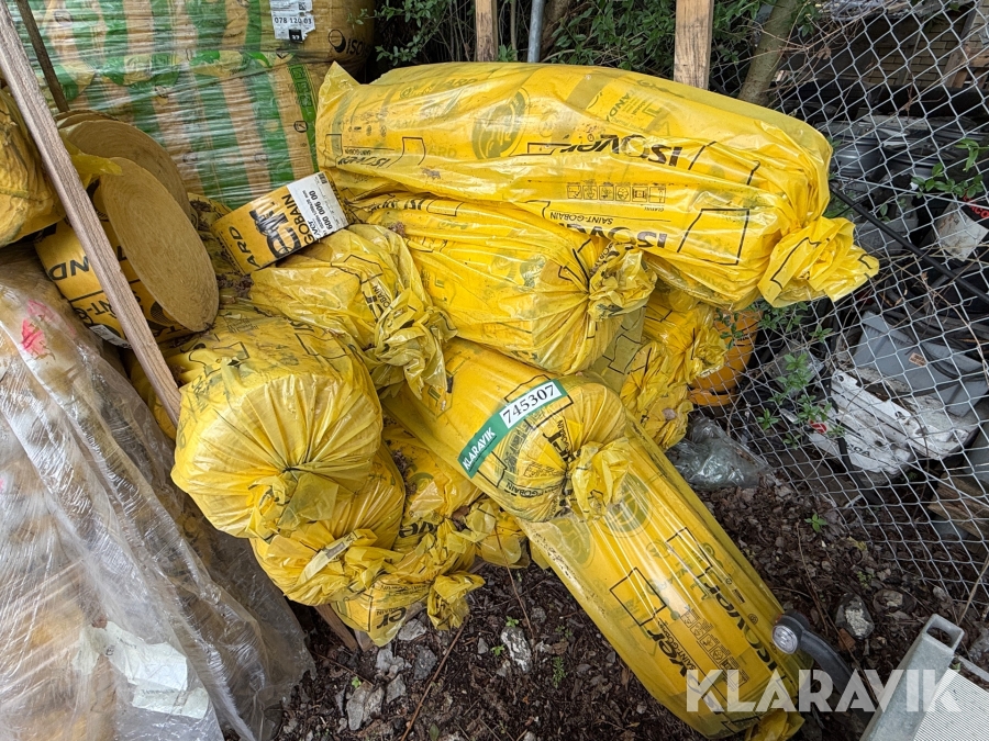 Rulleisolering Isover 16 pakker og 5 løse ruller