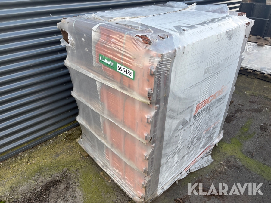 Tagsten Jacobi J13V - Brun engoberede - 224 styks