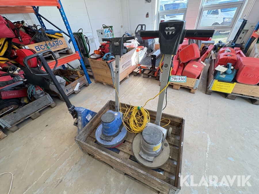 Gulvsliber/polere maskiner Numatic HFM1515G/ 2 styk