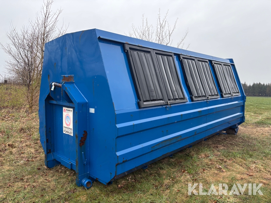 Affalds/miljø container Micodan med sidelemme