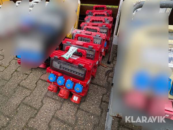 Byggestrømtavler 6 styk