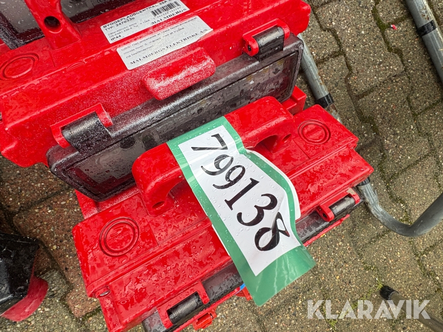 Byggestrømtavler 6 styk