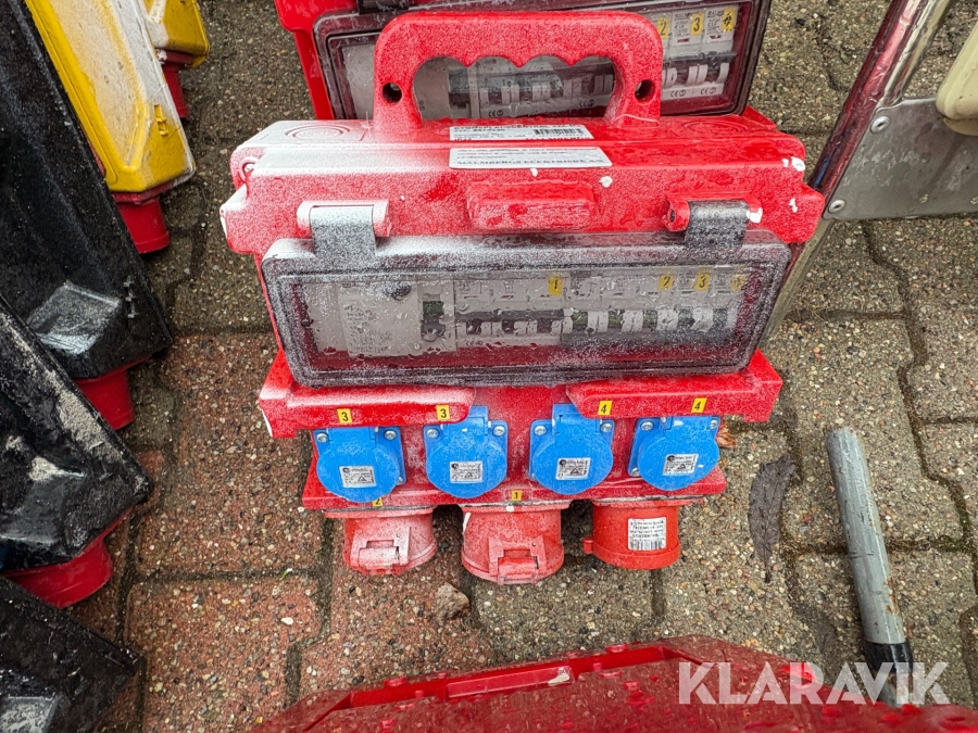 Byggestrømtavler 6 styk