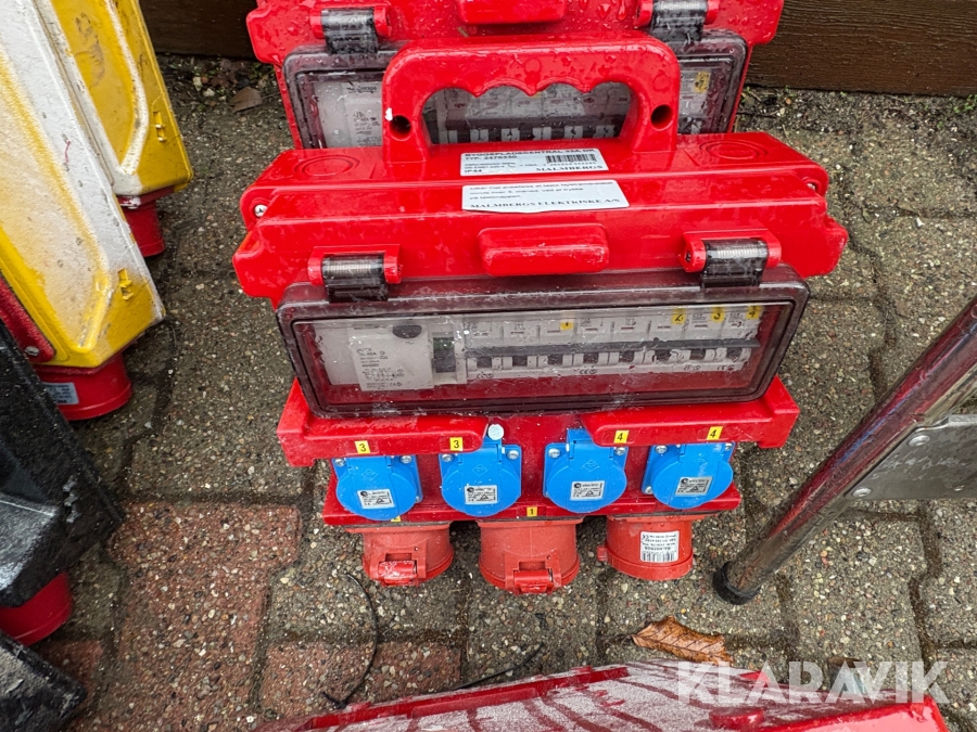 Byggestrømtavler 6 styk