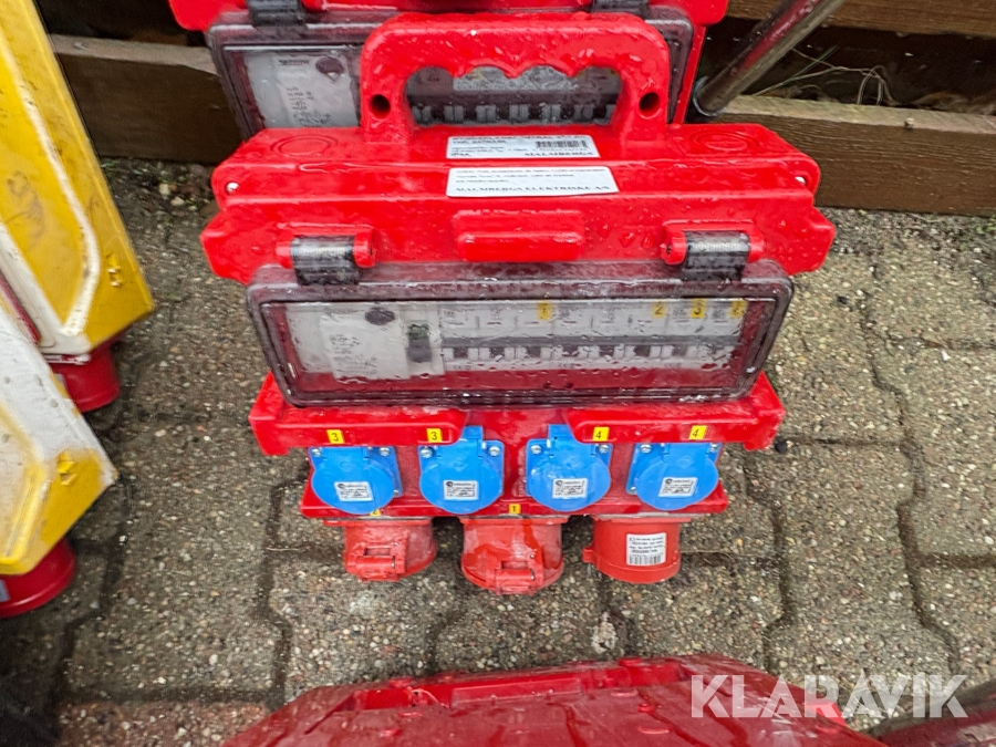 Byggestrømtavler 6 styk