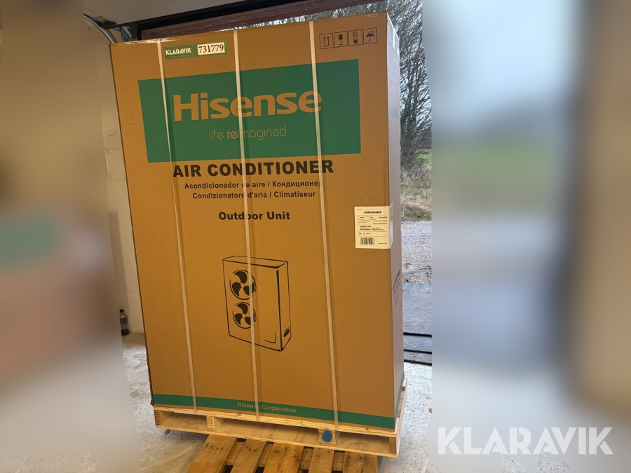 Varmepumpe Hisense AUW250U6RZ8 / AUD250UX4RPH8 luft til luft