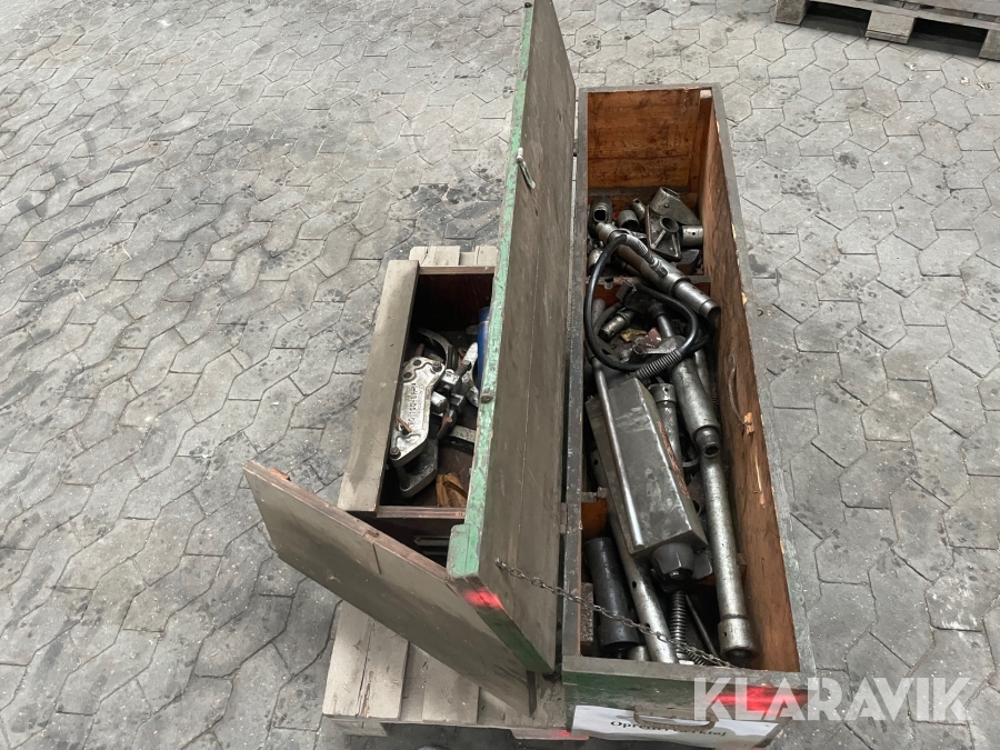 Hydraulisk opretterværktøj og dækjern