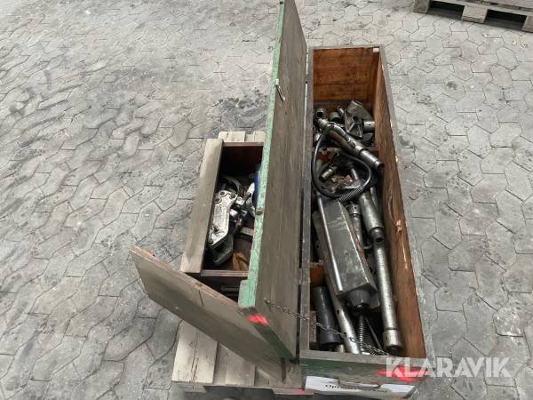 Hydraulisk opretterværktøj og dækjern