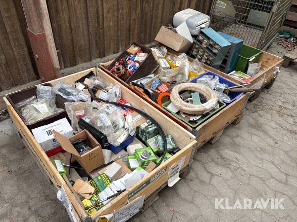 Assorterede reservedele og tilbehør - 3 paller